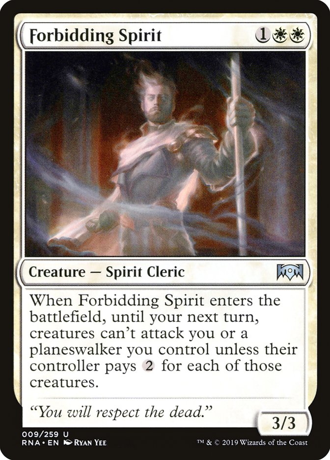 Forbidding Spirit [Ravnica Allegiance] Foil