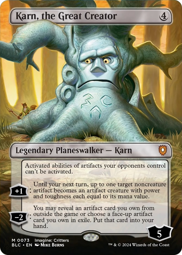 Karn, the Great Creator (Borderless) [Bloomburrow Commander] Foil