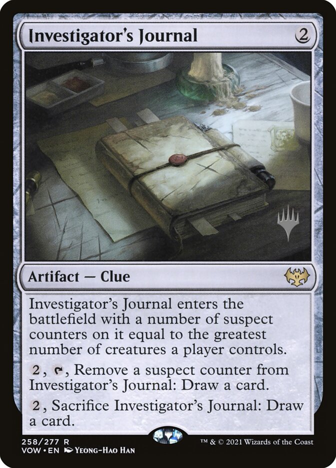 Investigator's Journal (Promo Pack) [Innistrad: Crimson Vow Promos] Foil