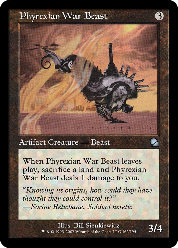 Phyrexian War Beast  [Masters Edition] Foil