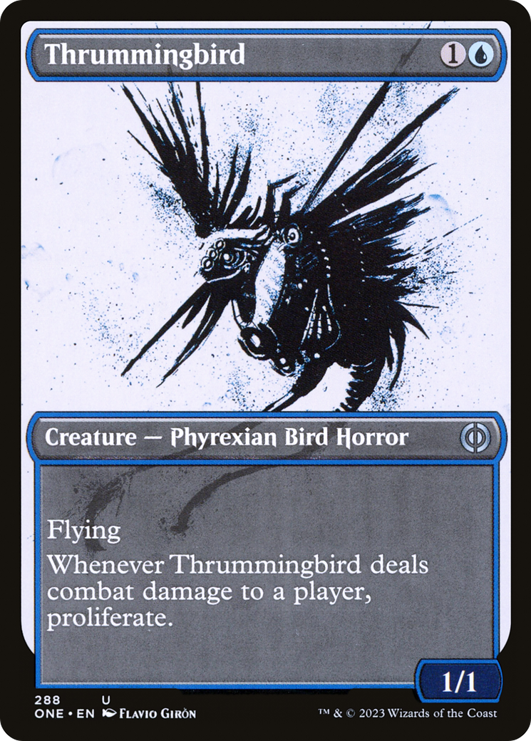Thrummingbird (Showcase Ichor) [Phyrexia: All Will Be One] Foil