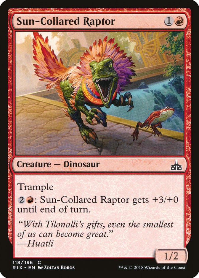 Sun-Collared Raptor [Rivals of Ixalan] Foil