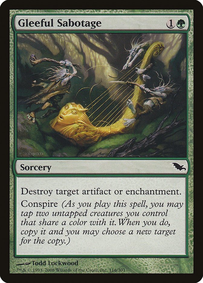 Gleeful Sabotage [Shadowmoor] Foil