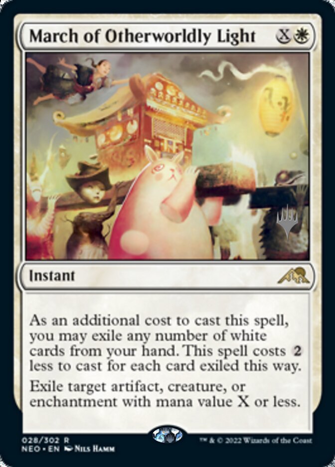 March of Otherworldly Light (Promo Pack) [Kamigawa: Neon Dynasty Promos] Foil