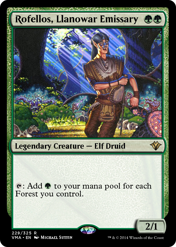 Rofellos, Llanowar Emissary  [Vintage Masters]