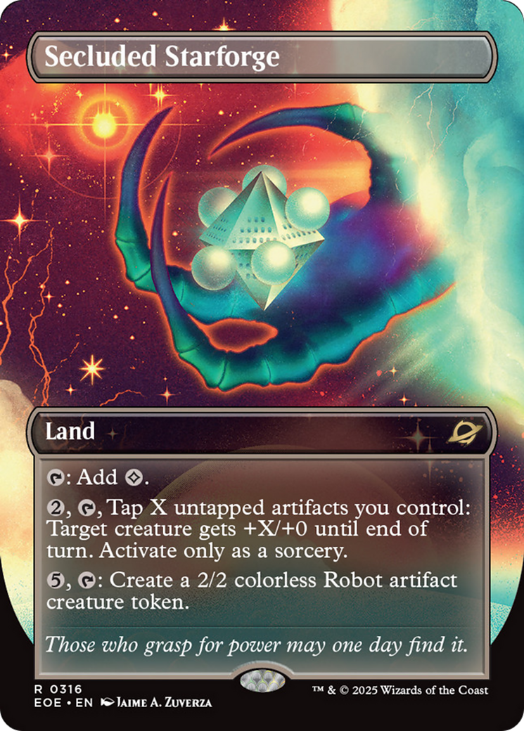 Secluded Starforge (Borderless) [Edge of Eternities] Foil