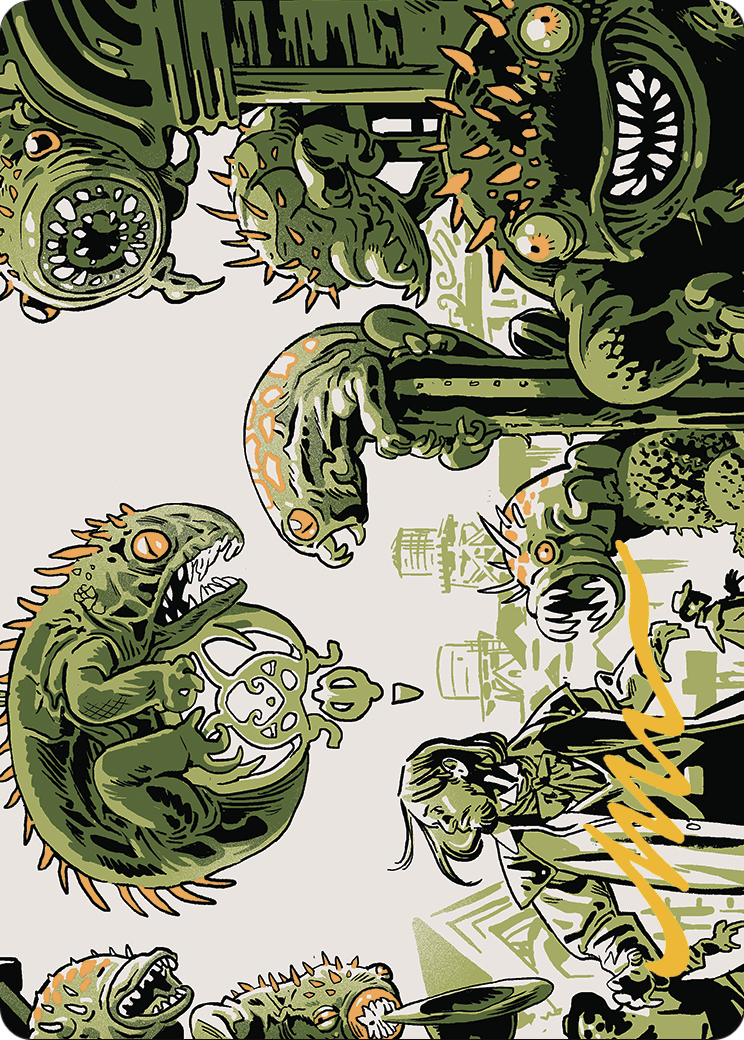 Pest Infestation // Pest Infestation  [Outlaws of Thunder Junction Art Series] (Borderless) Foil