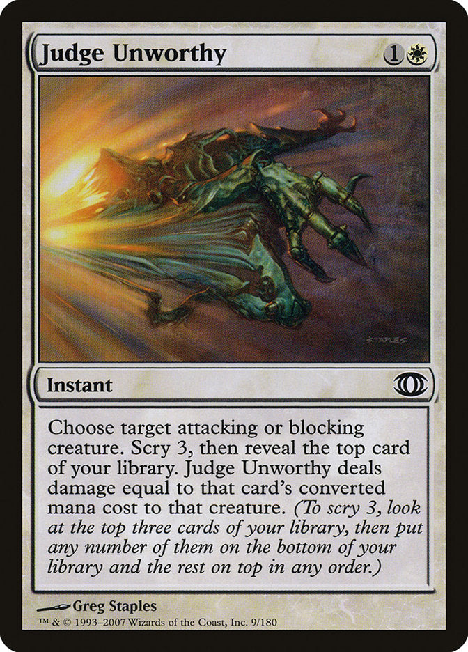 Judge Unworthy [Future Sight] Foil