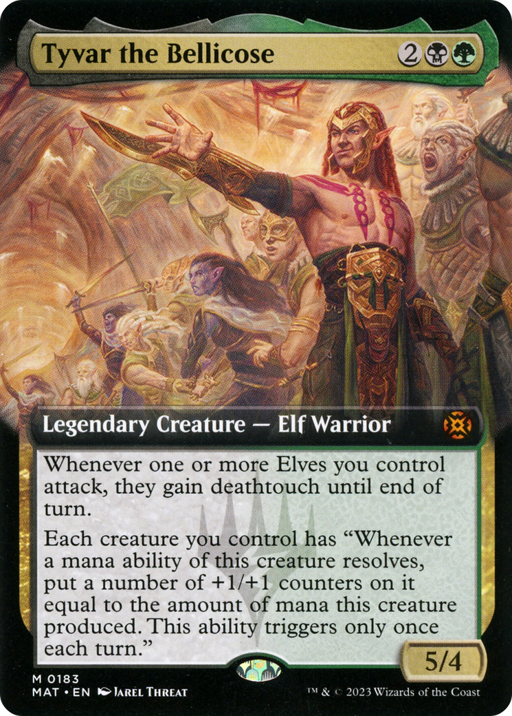 Tyvar the Bellicose (Extended Art) [March of the Machine: The Aftermath] Foil