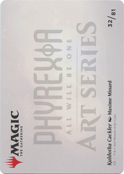 Kuldotha Cackler // Kuldotha Cackler  [Phyrexia: All Will Be One Art Series] (Borderless) Foil