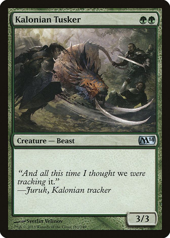 Kalonian Tusker [Magic 2014] Foil
