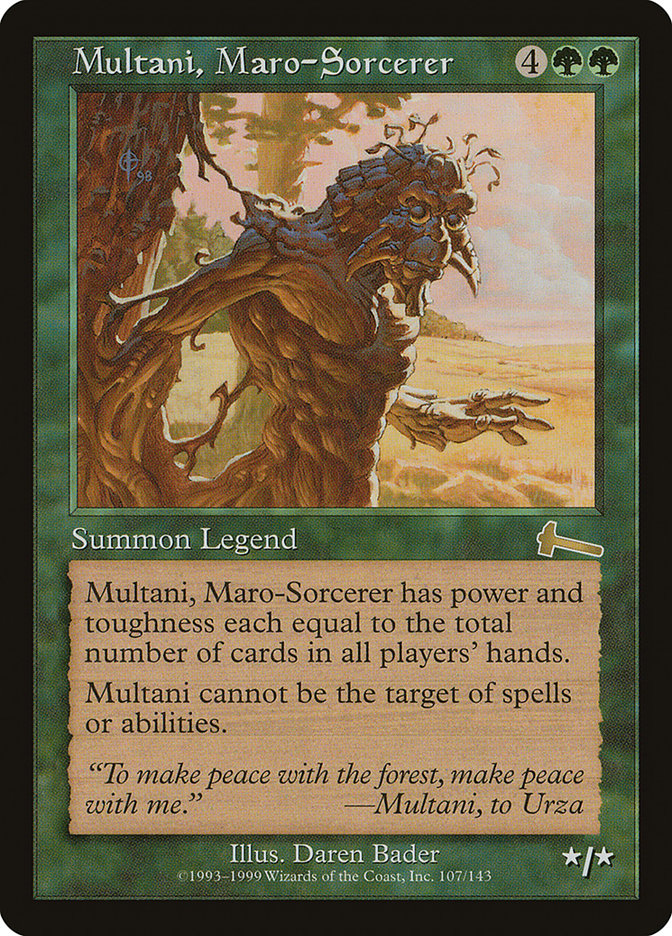 Multani, Maro-Sorcerer [Urza's Legacy] Foil