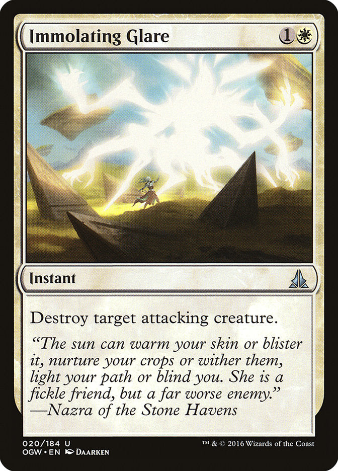 Immolating Glare [Oath of the Gatewatch] Foil