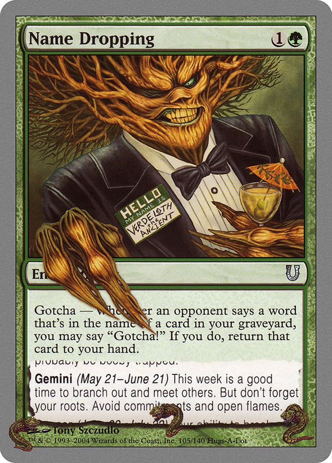 Name Dropping [Unhinged] Foil