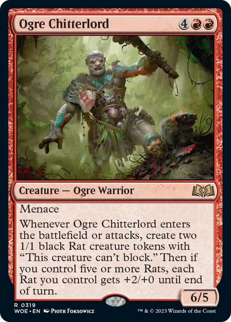 Ogre Chitterlord [Wilds of Eldraine] Foil