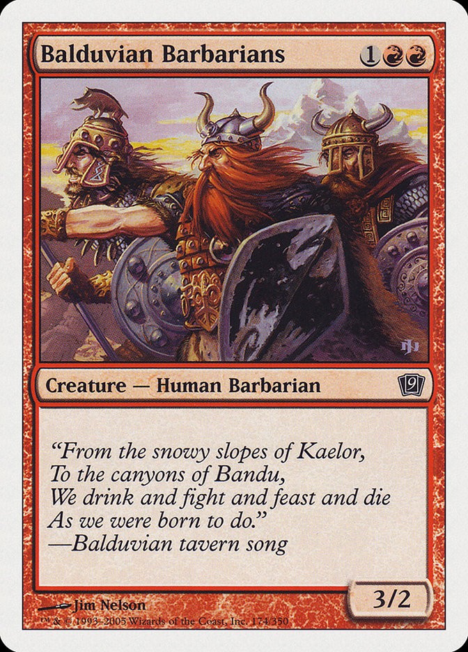 Balduvian Barbarians [Ninth Edition] Foil