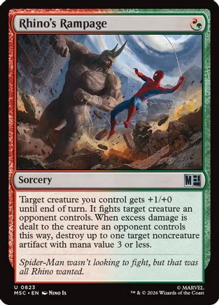 Rhino's Rampage  [Commander: Marvel Super Heroes] Foil