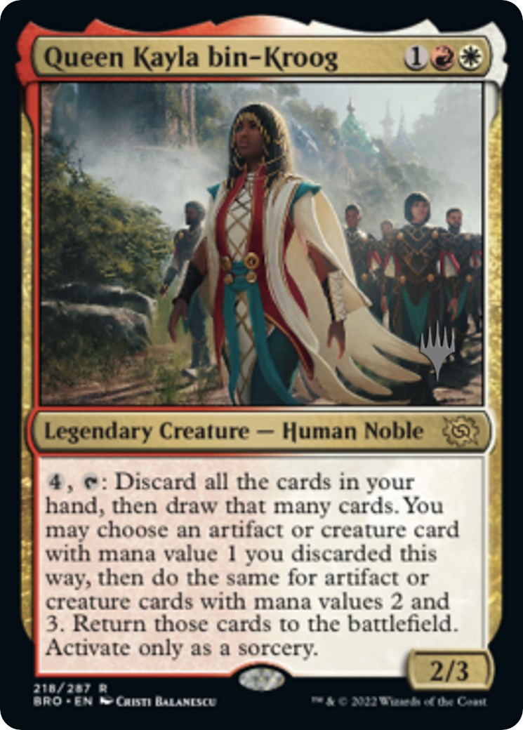 Queen Kayla bin-Kroog (Promo Pack) [The Brothers' War Promos] Foil