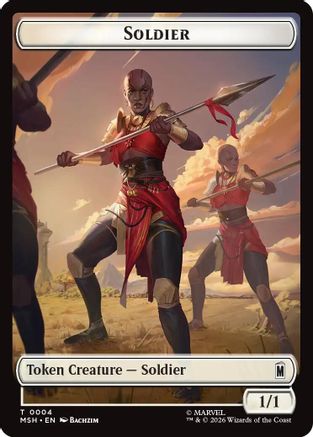 Soldier // Goat Double-Sided Token  [Commander: Marvel Super Heroes]