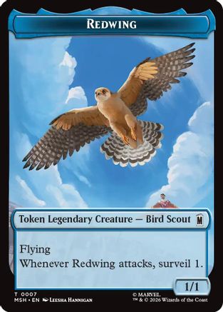 Redwing // Zabu Double-Sided Token  [Marvel Super Heroes] Foil