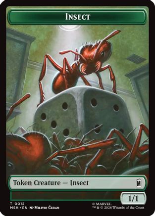 Insect // Clue Double-Sided Token  [Marvel Super Heroes] Foil