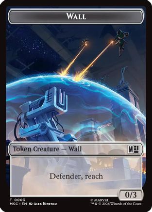 Wall (0003) // Merfolk (0006) Double-Sided Token  [Commander: Marvel Super Heroes]