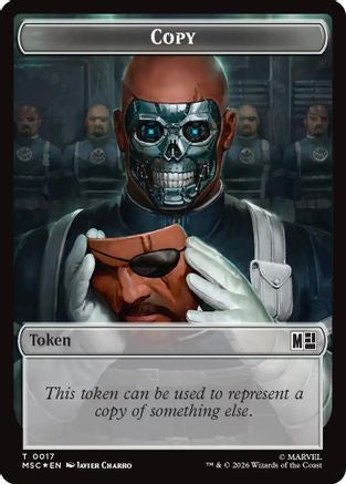 Copy (0017) // Ape Villain (0026) Double-Sided Token (Surge Foil)  [Commander: Marvel Super Heroes] Foil