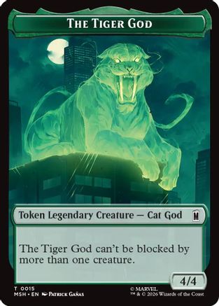 The Tiger God // Sturdy Shield Double-Sided Token  [Marvel Super Heroes]