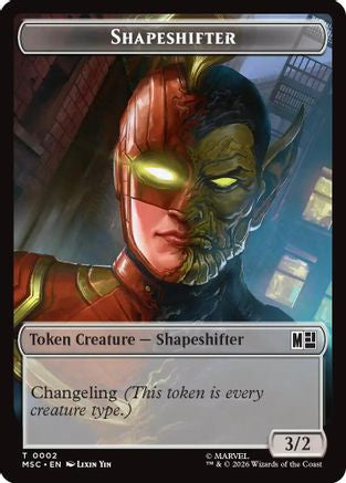 Shapeshifter // Ape Villain Double-Sided Token  [Commander: Marvel Super Heroes] Foil