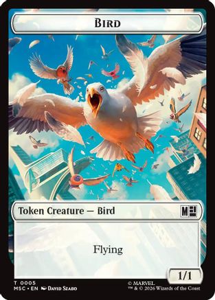 Bird // Rhino Double-Sided Token  [Commander: Marvel Super Heroes] Foil