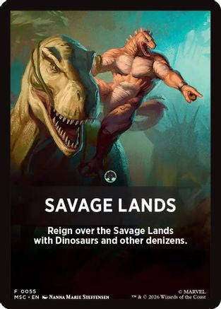 Savage Lands Theme Card  [Commander: Marvel Super Heroes]