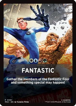 Fantastic Theme Card  [Commander: Marvel Super Heroes]