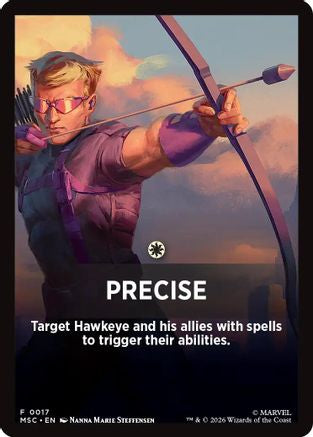 Precise Theme Card  [Commander: Marvel Super Heroes]