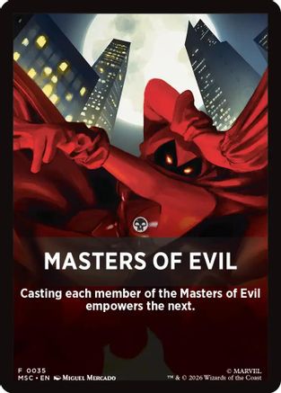 Masters of Evil Theme Card  [Commander: Marvel Super Heroes]