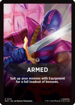 Armed Theme Card  [Commander: Marvel Super Heroes]