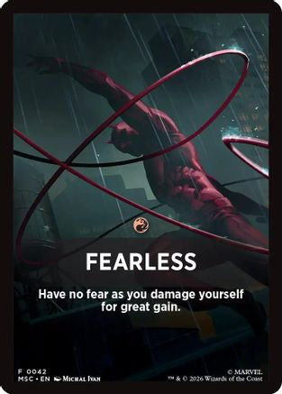Fearless Theme Card  [Commander: Marvel Super Heroes]