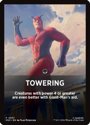 Towering Theme Card  [Commander: Marvel Super Heroes]