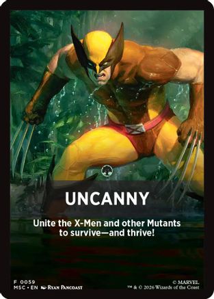 Uncanny Theme Card  [Commander: Marvel Super Heroes]