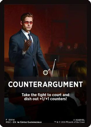 Counterargument Theme Card  [Commander: Marvel Super Heroes]