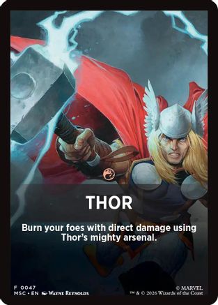 Thor Theme Card  [Commander: Marvel Super Heroes]