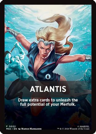 Atlantis Theme Card  [Commander: Marvel Super Heroes]