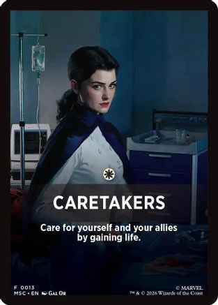 Caretakers Theme Card  [Commander: Marvel Super Heroes]