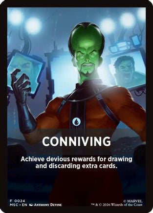 Conniving Theme Card  [Commander: Marvel Super Heroes]
