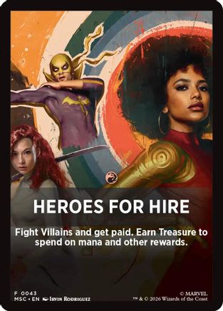 Heroes For Hire Theme Card  [Commander: Marvel Super Heroes]