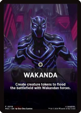 Wakanda Theme Card  [Commander: Marvel Super Heroes]