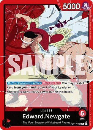 Edward.Newgate (001) (OP17-001) - [The World's Strongest Warriors]