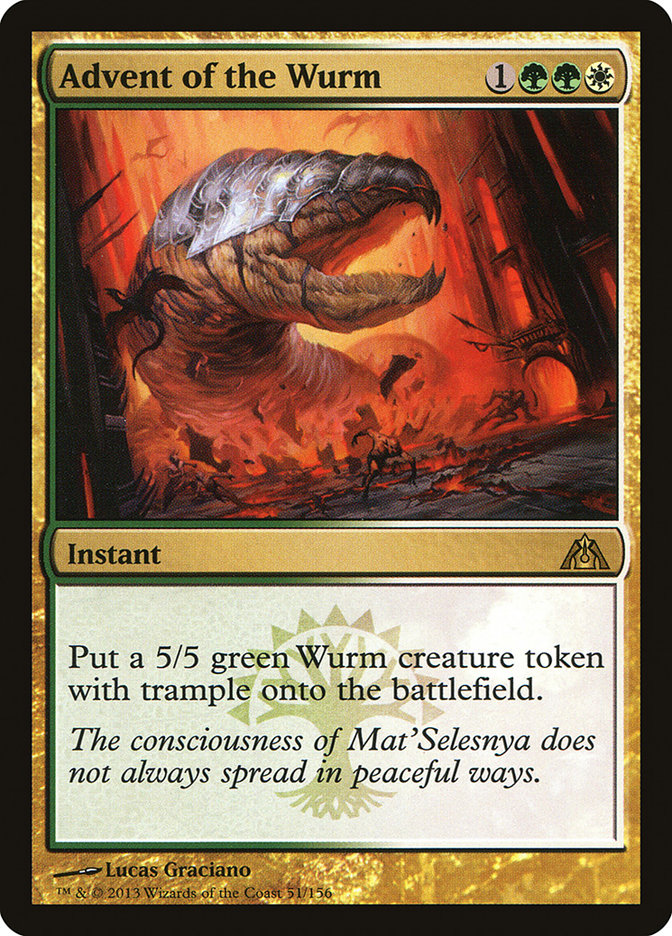 Advent of the Wurm [Dragon's Maze] Foil