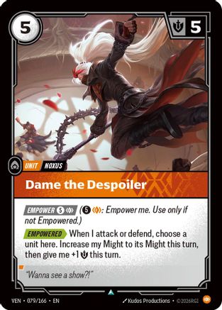 Dame the Despoiler (079/166) - Riftbound - [Vendetta] Foil
