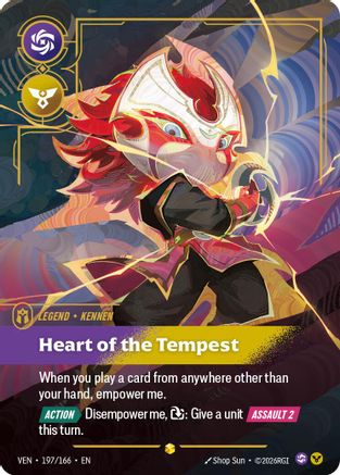 Yordle, Kennen - Heart of the Tempest (Overnumbered) (197/166) - Riftbound - [Vendetta] Foil