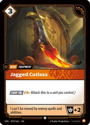 Jagged Cutlass (073/166) - Riftbound - [Vendetta] Foil